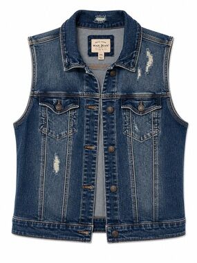 Wax Jean Blue Denim Button-Up Jacket